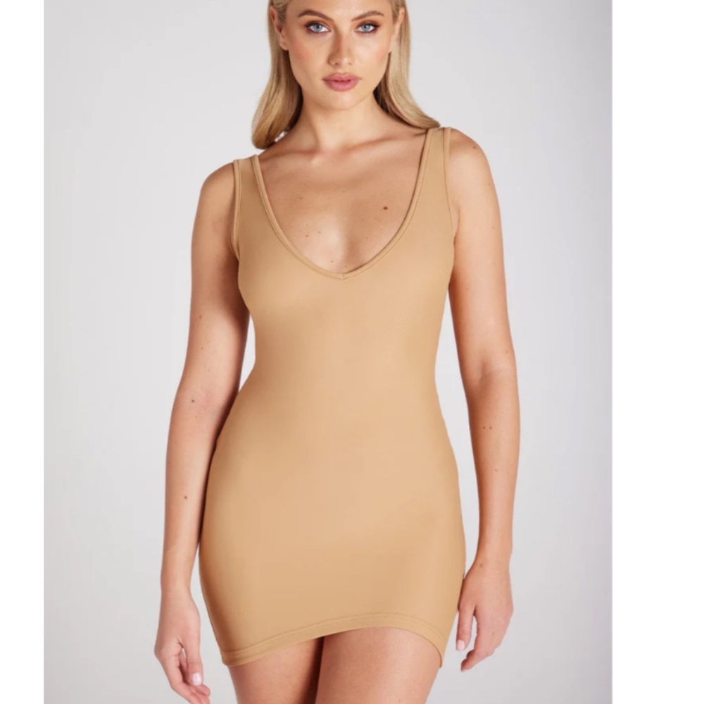 Nadine Merabi curved slip dress